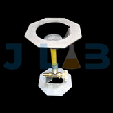 چراغ بونزن یا بک گاز آزمایشگاهی با شعله پخش و پایه