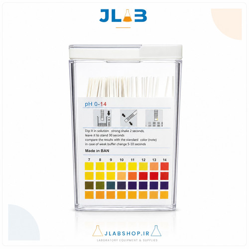 نوار تست pH یونیورسال METER محدوده 0 تا 14 بسته 100 عددی