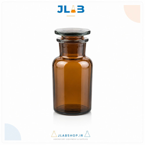 بطری شیشه ای پودری رنگی