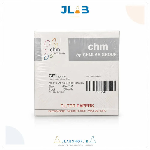 فیلتر کاغذی شیشهای میکروفایبر CHM گرید GF1 قطر 110 میلیمتر