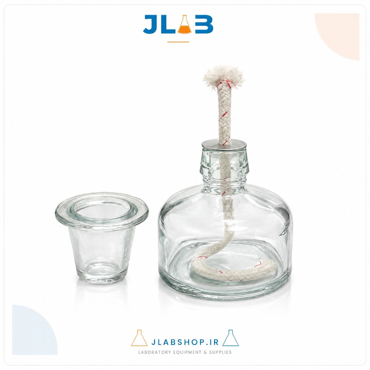 چراغ الکلی شیشه ای آزمایشگاهی